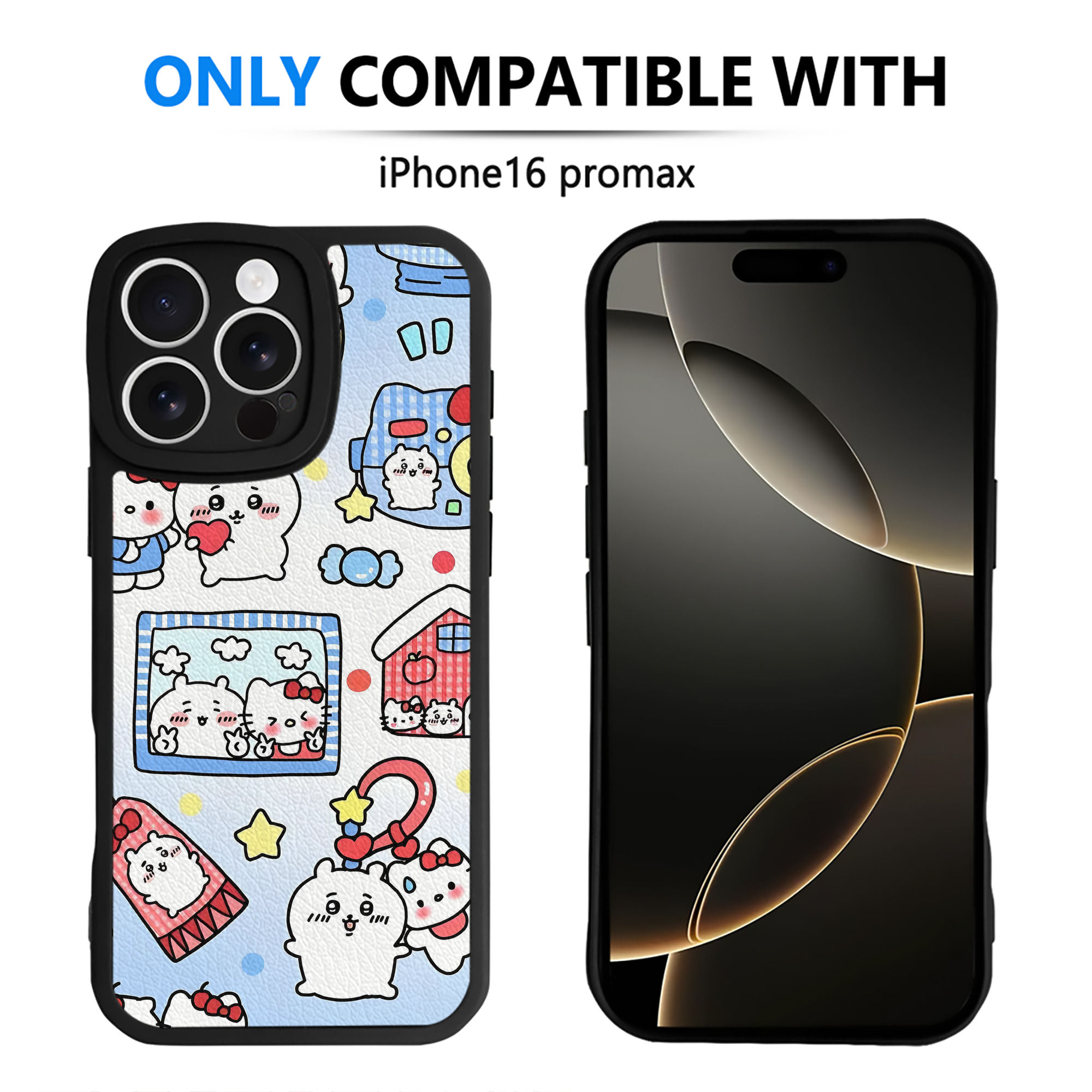 （画像用） ちいかわ Chii-kawa 【iPhone 16シリーズ対応】シリコンスマホケース（レザー調） 材質：シリコン